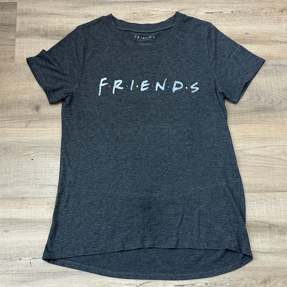 Faded Gray Friends tv show Graphic T-Shirt size large